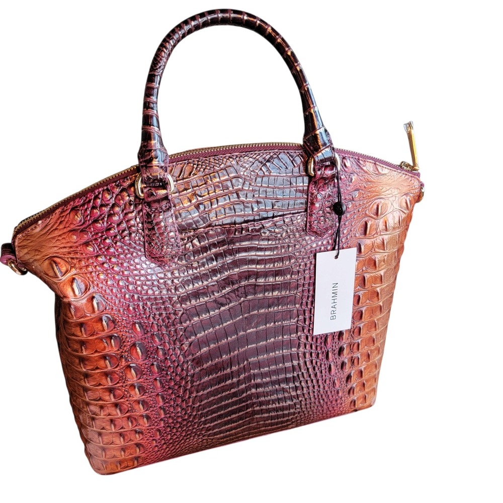 NWT Pristine & Unused! Brahmin Duxbury Satchel in Limited-Edition Sunset Ombre